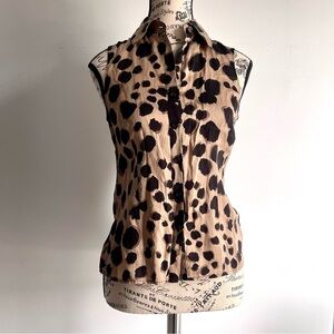 Moschino Animal Print Y2K Blouse